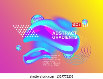 Electronic music fest summer wave poster. Club party flyer. Abstract gradients waves music background