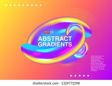 Electronic music fest summer wave poster. Club party flyer. Abstract gradients waves music background