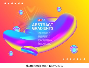 Electronic music fest summer wave poster. Club party flyer. Abstract gradients waves music background