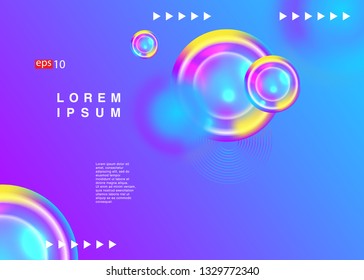 Electronic music fest summer wave poster. Club party flyer. Abstract gradients waves music background