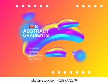 Electronic music fest summer wave poster. Club party flyer. Abstract gradients waves music background