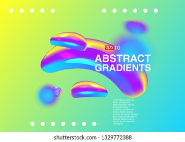 Electronic music fest summer wave poster. Club party flyer. Abstract gradients waves music background