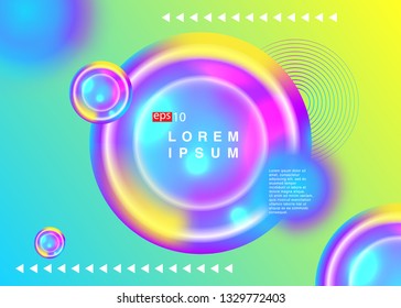 Electronic music fest summer wave poster. Club party flyer. Abstract gradients waves music background