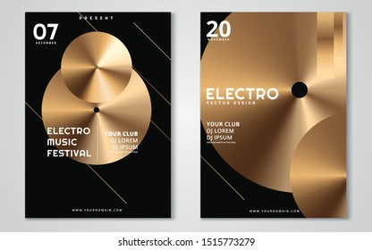 
Electronic music festival advertising poster. Vector illustration
