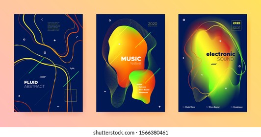 Electronic Music Festival. Dj Party. Blue Minimal Design. Orange 3d Flow Lines. Music Presentation. Modern Dj Flyer. Gradient Design. Autumn 3d Flow Pattern. Electronic Music Movement.