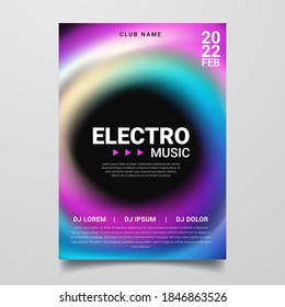 Electronic music festival poster design