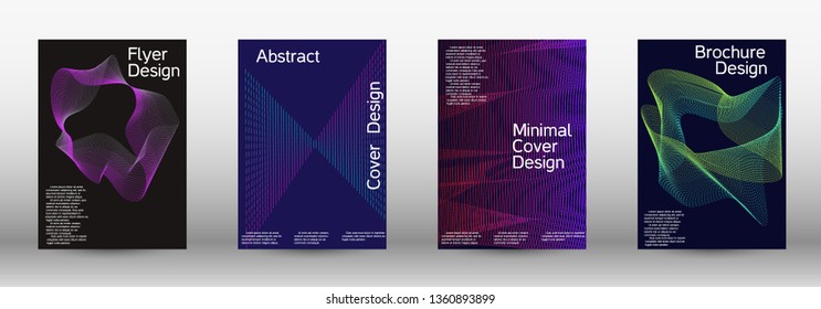 Minimal Vector Cover Design Abstract Gradient Stock Vector (Royalty ...