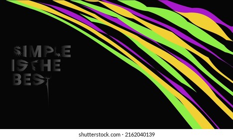 Electronic music festival poster Urban typography hipster street art graffiti slogan print with neon spray effect for graphic with abstract gradient lines. Vector template design Trendy Rave Party