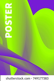 Electronic music poster for festival. Trance wave poster. Night club party poster design and event. Abstract gradients waves. Music background. Vector illustration
