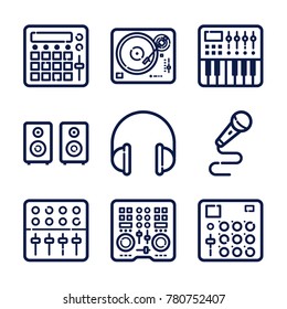 Electronic Music Production Icon Set