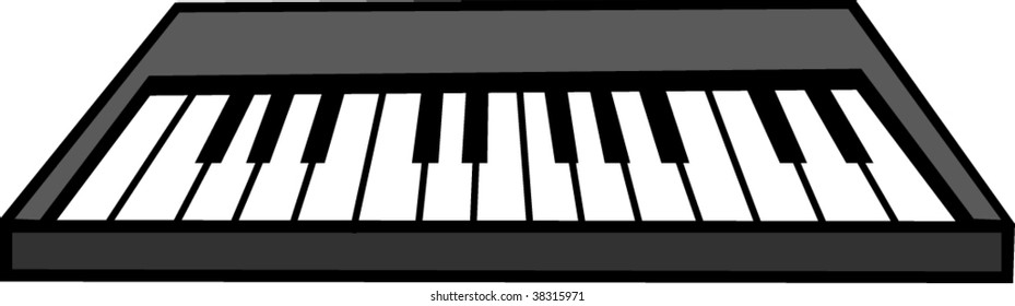 electronic musical keyboard synthesizer