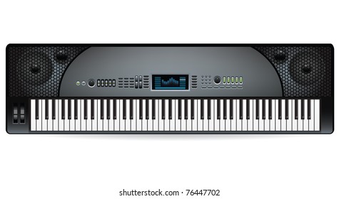  electronic musical keyboard synthesizer