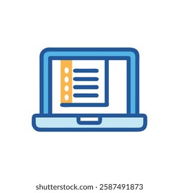 Electronic Notebook Icon for Modern Studies