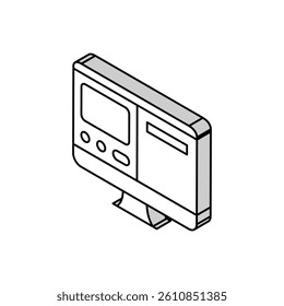 electronic online card isometric icon vector. electronic online card sign. isolated symbol illustration