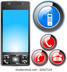 Electronic Organizer, PDA and buttons