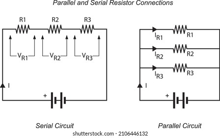 Electronic, Parallel and Serial Resistor Circuits