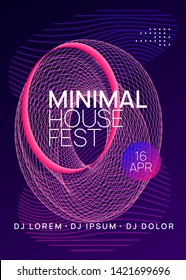 Electronic party. Curvy concert cover template. Dynamic gradient shape and line. Neon electronic party flyer. Electro dance music. Techno fest event. Trance sound. Club dj poster.