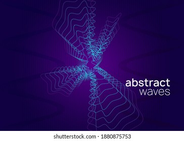 Electronic party. Geometric discotheque invitation design. Dynamic fluid shape and line. Neon electronic party flyer. Electro dance music. Techno fest event. Trance sound. Club dj poster.