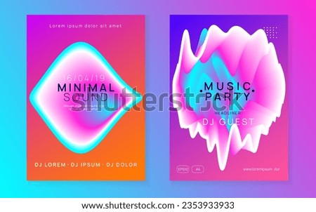 Electronic Party. Indie Effect For Brochure. Trance And Concert Shape. Minimal Background For Set Concept. Jazz Neon Fest. Purple And Blue Electronic Party