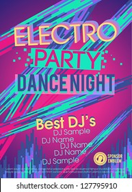 Electronic party poster