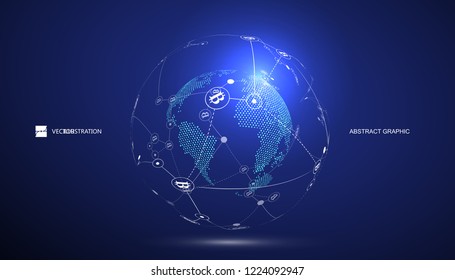 Electronic payment, block chain concept,internet finance,vector illustration.