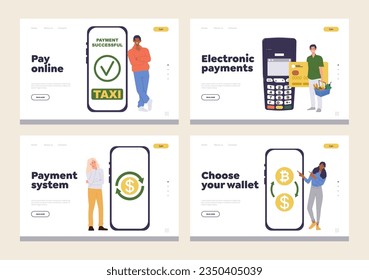 Sistema de pago electrónico en la página de inicio del servicio de telefonía móvil, billetera electrónica criptográfica y banca en línea