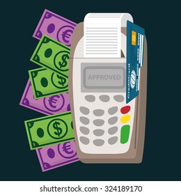 Electronic payment and technology design, vector illustration eps10