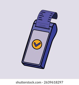 Electronic Payment Terminal with Receipt