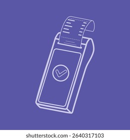 Electronic Payment Terminal with Receipt