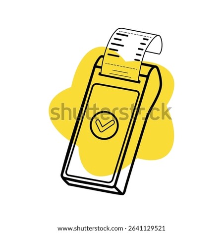 Electronic Payment Terminal with Receipt