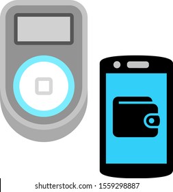 Electronic payment terminal and a smartphone