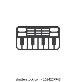 Electronic piano icon. flat simple pictogram. piano keyboard vector illustration
