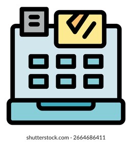 Electronic point of sale terminal processing contactless payment with nfc technology