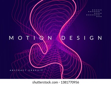 Electronic poster. Dynamic fluid shape and line. Minimal show brochure template. Neon electronic poster. Electro dance dj. Music sound fest. Night club event flyer. Techno party.
