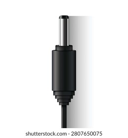 Electronic Power Connection Mockup – Realistic Charger Cable Template