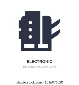 electronic print machine icon on white background. Simple element illustration from Industry concept. electronic print machine icon symbol design.