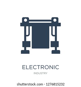 electronic print machine icon vector on white background, electronic print machine trendy filled icons from Industry collection, electronic print machine vector illustration