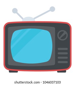 An electronic product, old styled television
