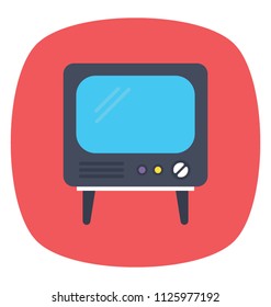 An electronic product, old styled television