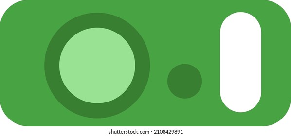 Electronic projector device, illustration, vector on a white background.