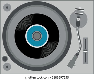 Electronic Record Player Vector Illustration Stock Vector (Royalty Free ...