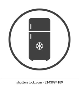 icono de la nevera electrónica con fondo blanco