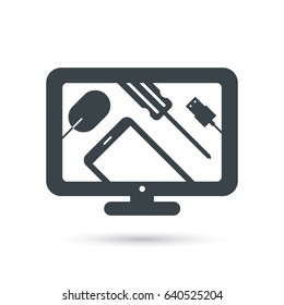 Electronic repair icon design. Vector illustration.