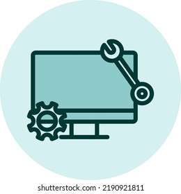 Electronic repair, illustration, vector on a white background.