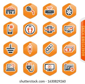 Electronic repair vector icons for user interface design