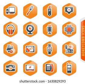 Electronic repair vector icons for user interface design