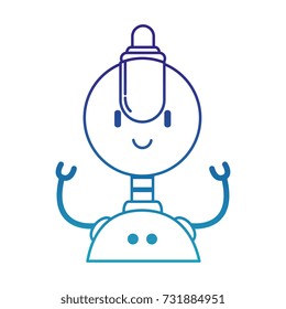 electronic robot character icon