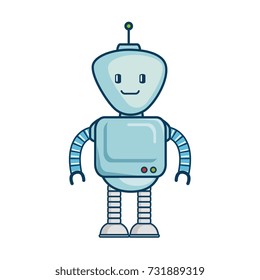 electronic robot character icon