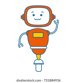 electronic robot with wheels