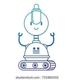 electronic robot with wheels